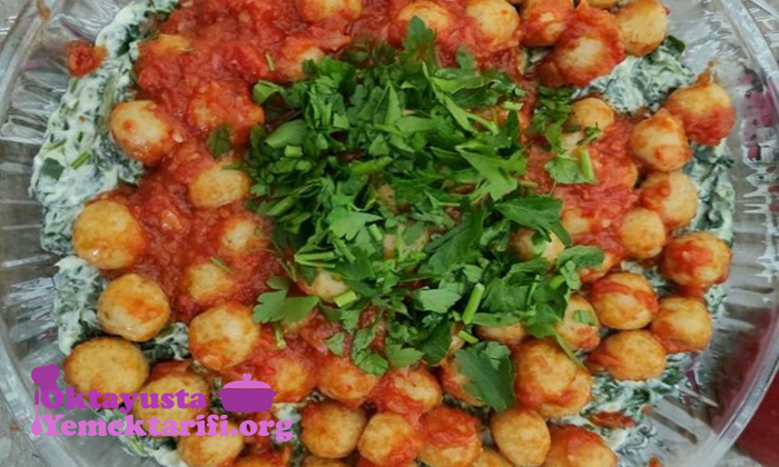 Bulgur Köfteli Ispanak Borani Tarifi