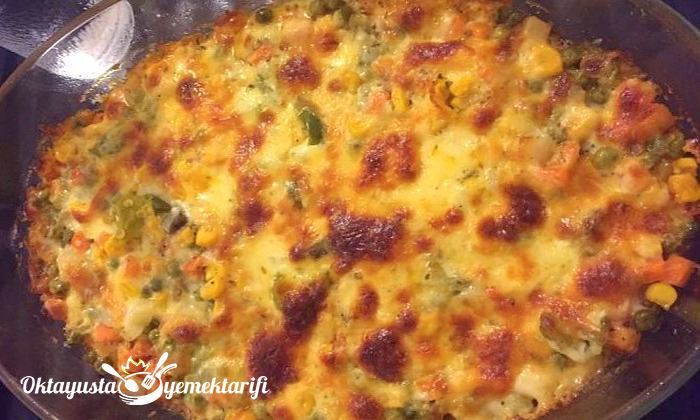 Fırında Garnitürlü Sütlü Patates Tarifi